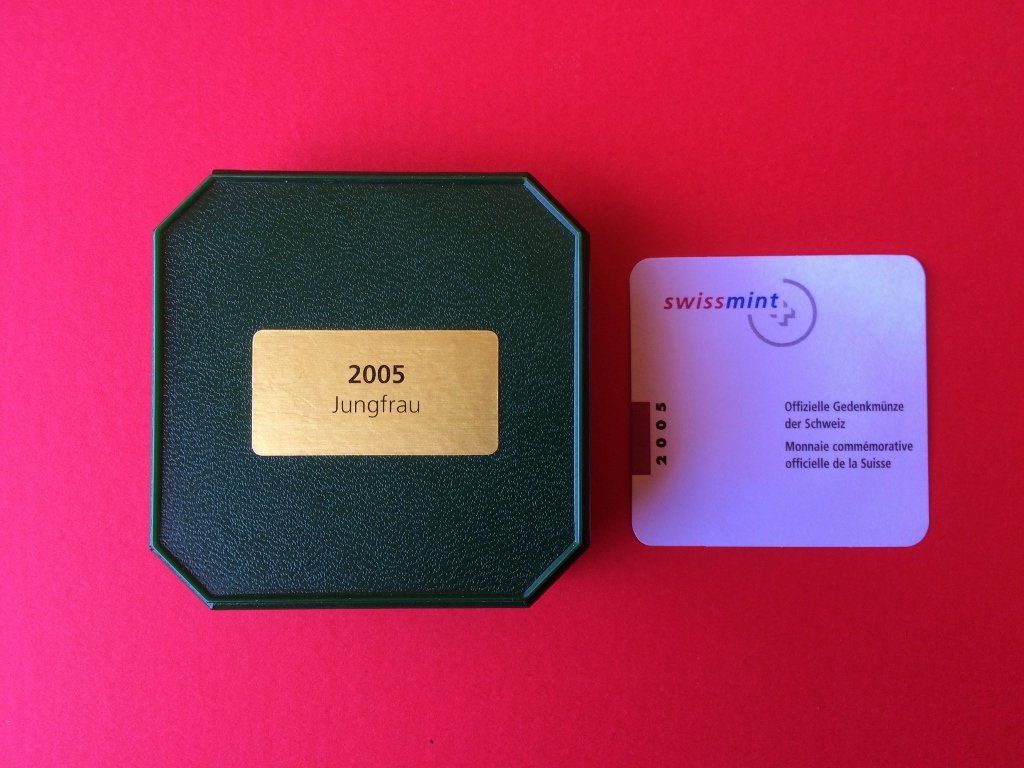 Tutti le monete: 10 Franken Jungfrau 2005 PP ***TOP*** – Nuovo e nell'imballaggio originale da Anzère venduto da Strogoff1 2