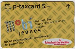 5 CHF Schweizerische Mobiliar Mobi jeunes - Kunden Taxcard