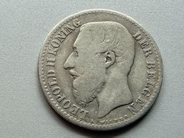 1 Franc 1887 Belgien - Silber 835/1000