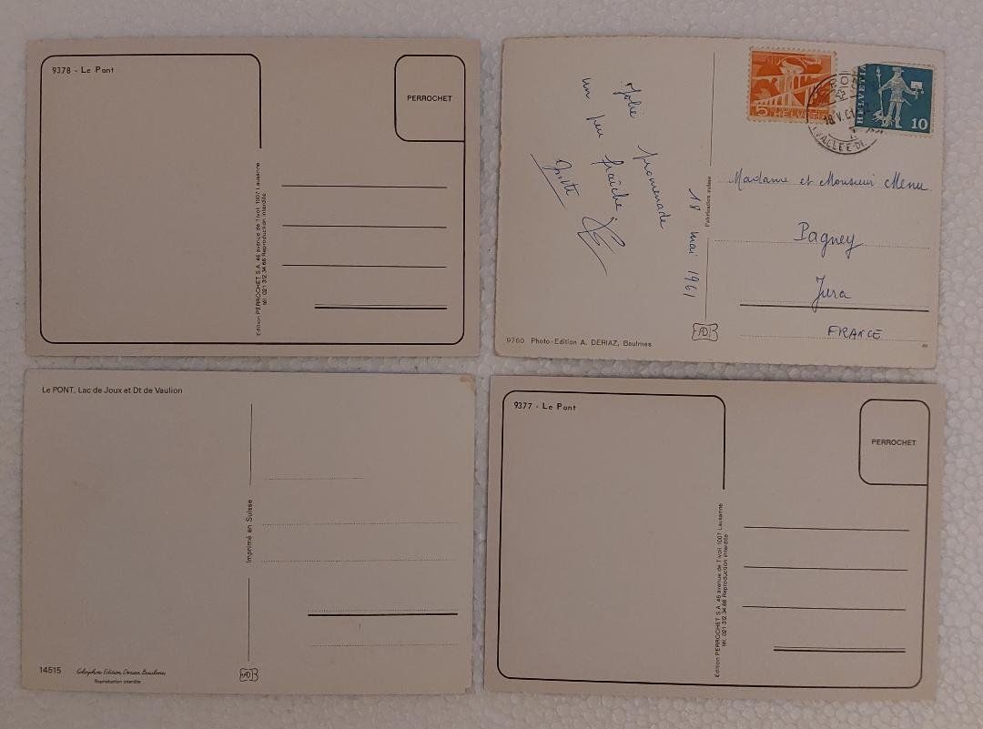 Cartoline postali: LE PONT -  Lot de 4 cartes – Usato da Delémont venduto da Domdom1 1