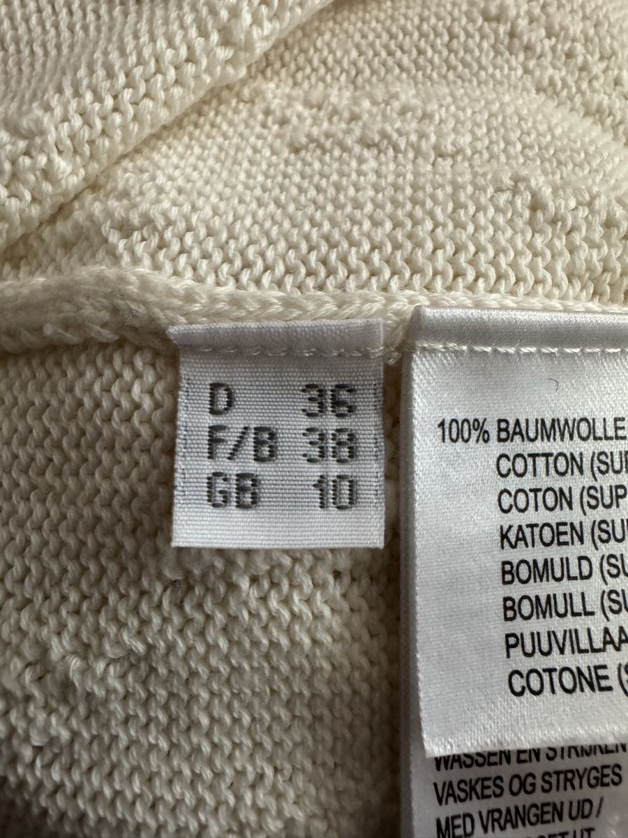 Peter Hahn Gilet & Giacche senza maniche: Cardigan Peter Hahn, 100% coton écru, taille  – Nuovo (secondo la descrizione) da Morges venduto da sandy069 5