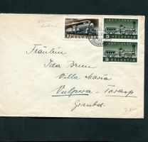 1947 Nr. 278b auf Brief mit 2 x 5 Rp.