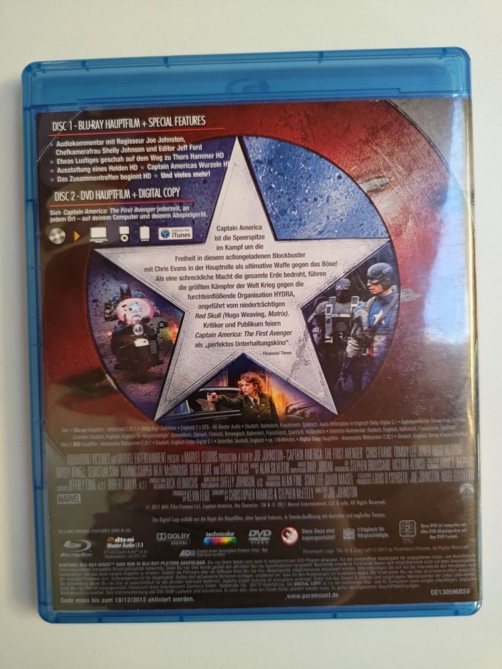 Tutti i DVDs: Captain America The First Avenger – Usato da Liestal venduto da Kratzilla 2
