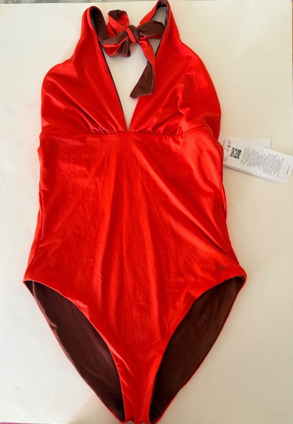Triumph Costumi da bagno & Bikini: TRIUMPH, Badekleid FREE SMART, Grösse 3, Farbe Orange/Braun – Nuovo e nell'imballaggio originale da Rudolfstetten venduto da gst_g7xl 4
