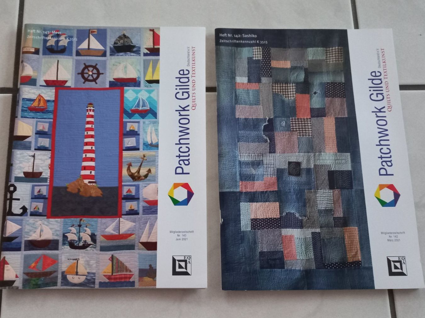 Zeitschriften & Magazine: 2 Magazine Patchwork Gilde Zeitschriften, Hefte 142+143, Top – Gebraucht aus Winistorf von acreativ4