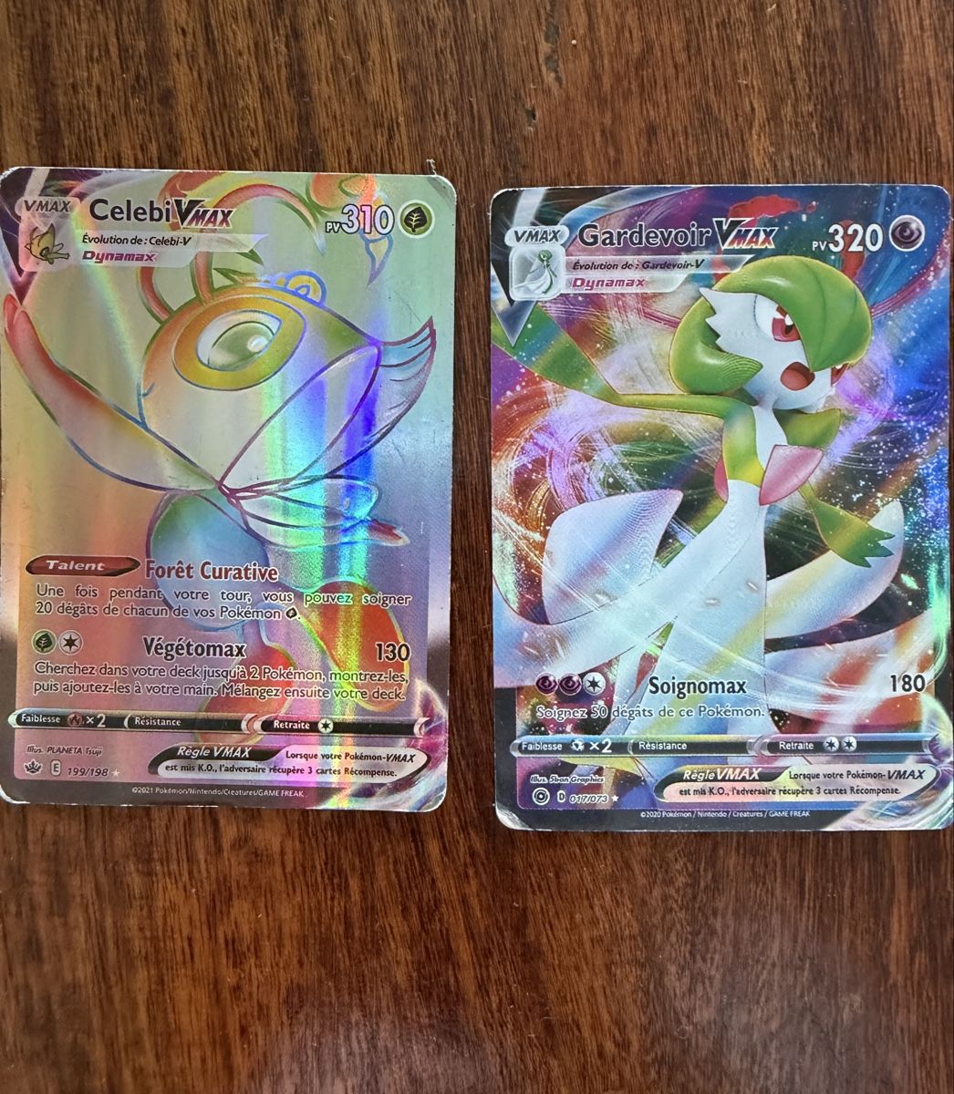 Pokémon Sammelbilder & Trading cards: Cartes Pokémon Vmax/EX/GX – Gebraucht aus Aigle von Patisserie