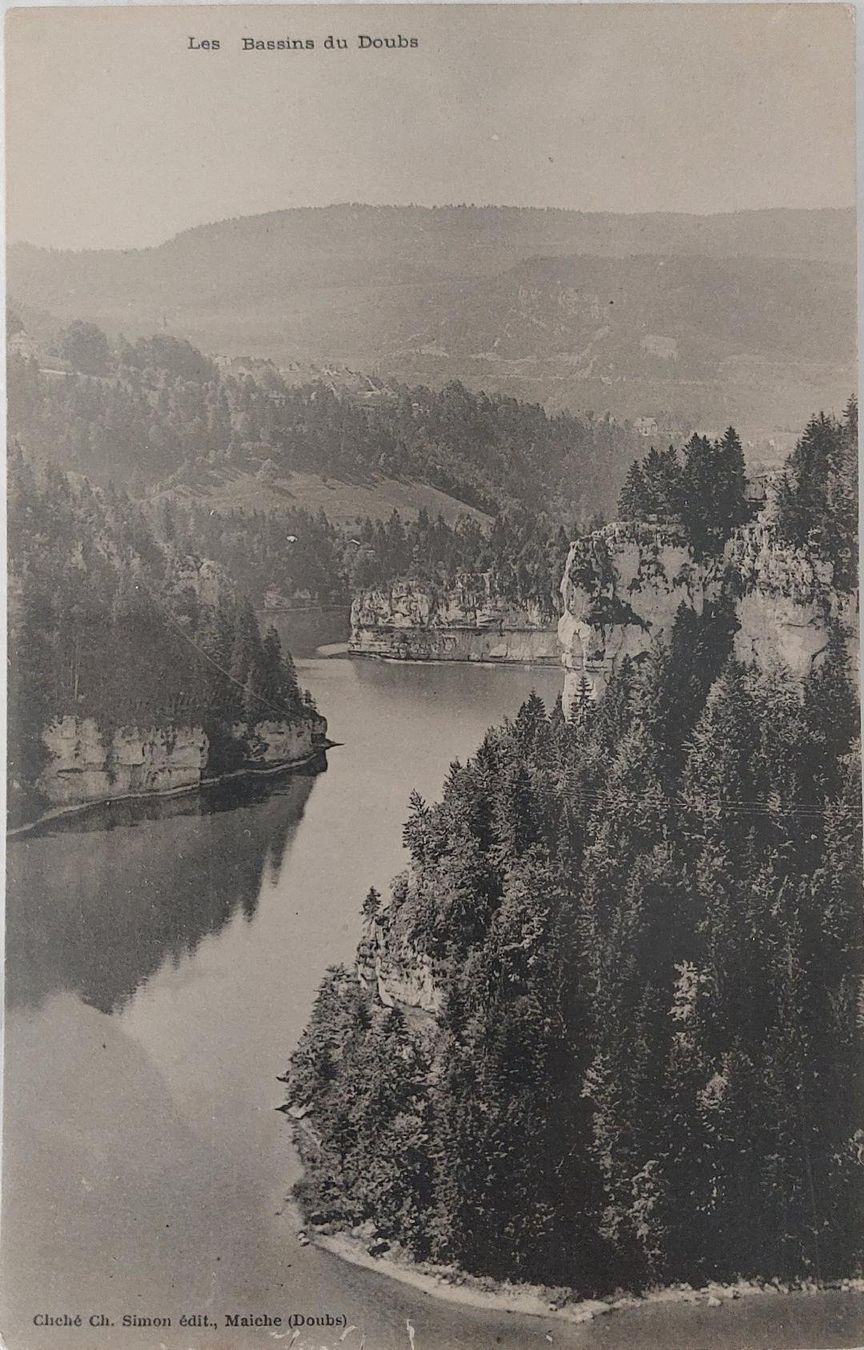 Cartoline postali: LES   BRENETS -  Les  Bassins  du  Doubs – Usato da Delémont venduto da Domdom1