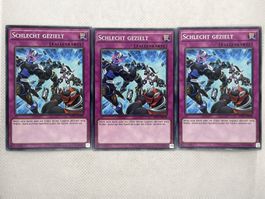 3x Yu-Gi-Oh! Schlecht Gezielt Falle Karte (SHVI-DE078)