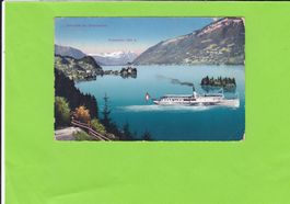 Iseltwald am Brienzersee-Dampfschiff--1913 gelaufen