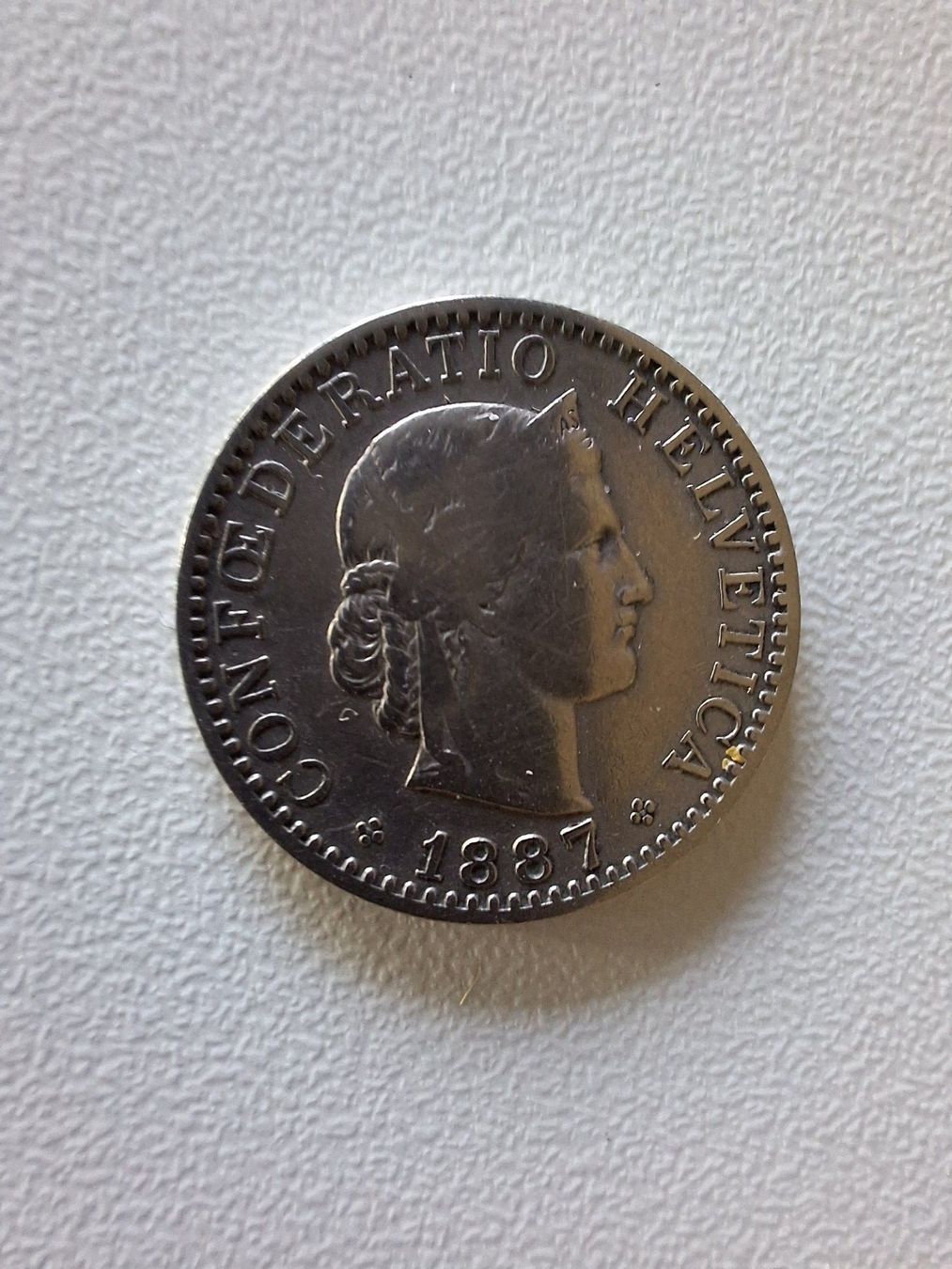 Tutti le monete: 20 Rappen-Münze von 1887 – Usato da Münchenbuchsee venduto da mummeli