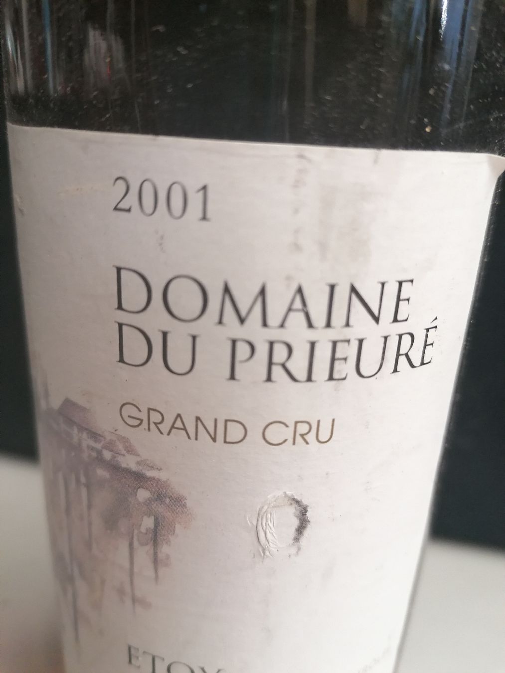 Wein: DOMAINE DU PRIEURÉ ETOY 2001 – Neu (gemäss Beschreibung) aus Genève von Leboucheoreilles 2