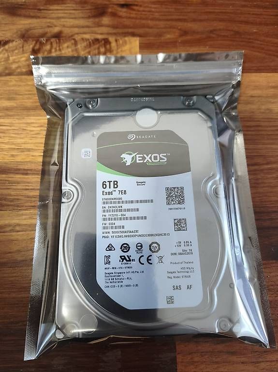 Seagate Harddisks: Seagate EXOS 7E8, 6TB (Enterprise SAS HDD) – Gebraucht aus Bassersdorf von onlife