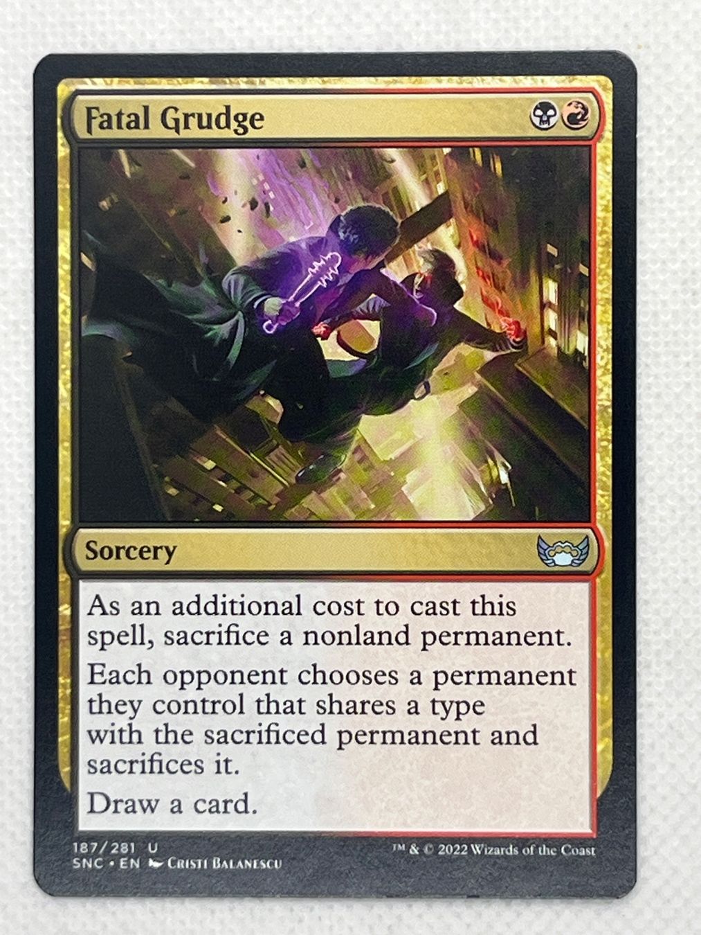 Magic The Gathering Carte collezionabili: MTG Fatal Grudge SNC 187 Englisch Uncommon – Usato da Hinterkappelen venduto da Kim1992