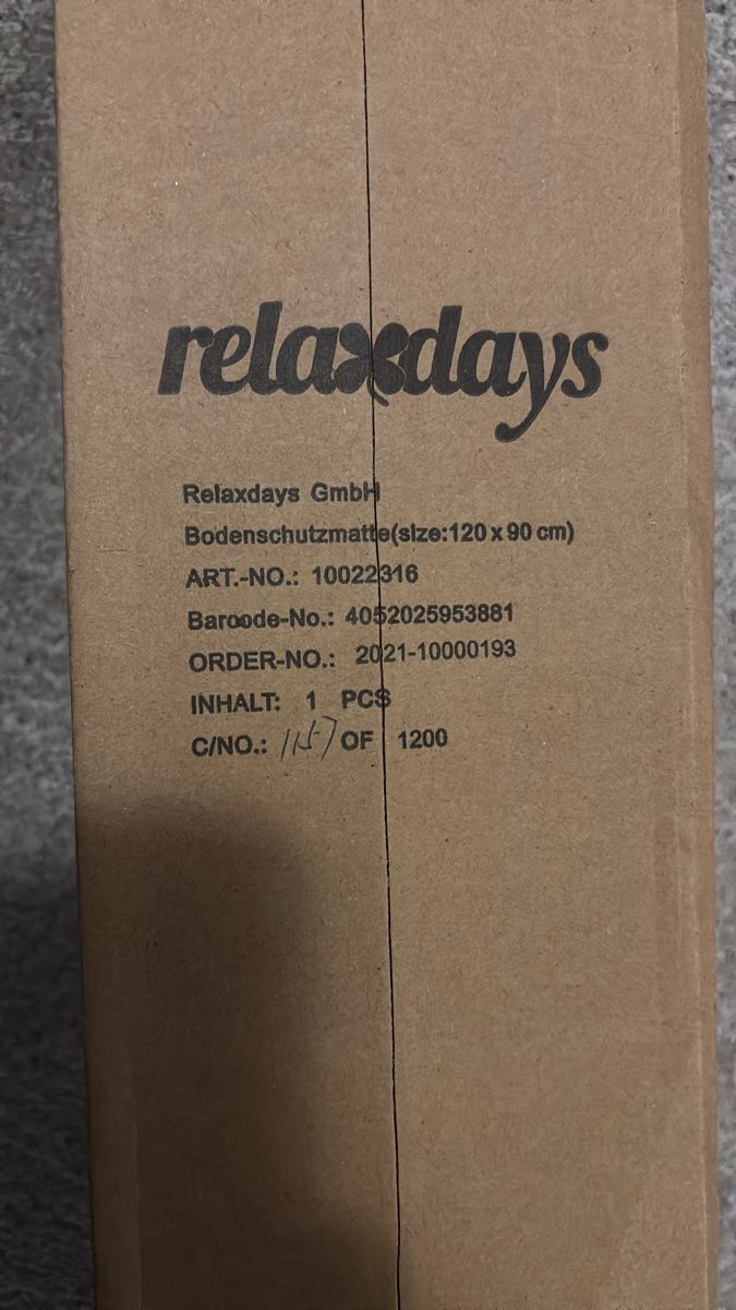 Rivestimenti per pavimenti: Bodenschutzmatte Relaxdays Kony – Nuovo e nell'imballaggio originale da Meilen venduto da JDKilchberg 3