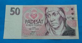 Tschechien: 50 Krone 1993, SS - VZ.