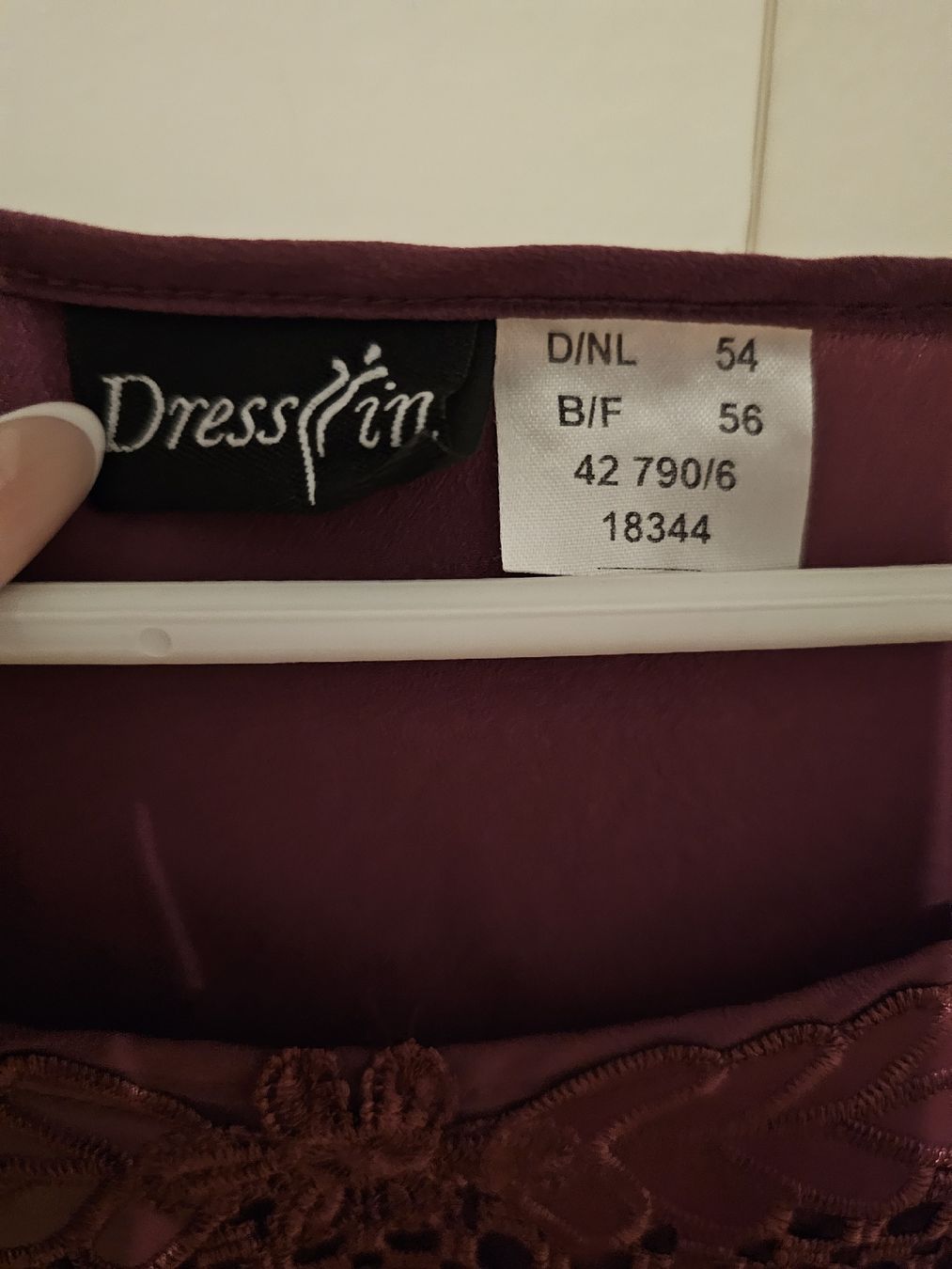 Top: Bluse bordeaux Dressin, taille 54/56 – Nuovo (secondo la descrizione) da Tecknau venduto da Anadias 3