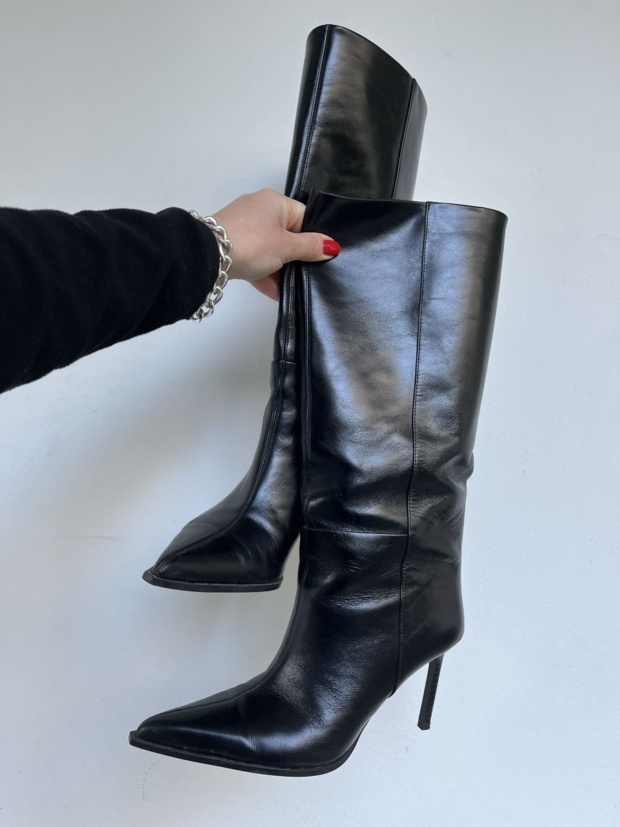 Zara Scarpe da donna: Zara Stiefeletten aus Leder Gr.40 – Usato da Basel venduto da arminafera