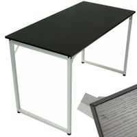 57050 - Schreibtisch 120x60cm Weiss/Schwarz