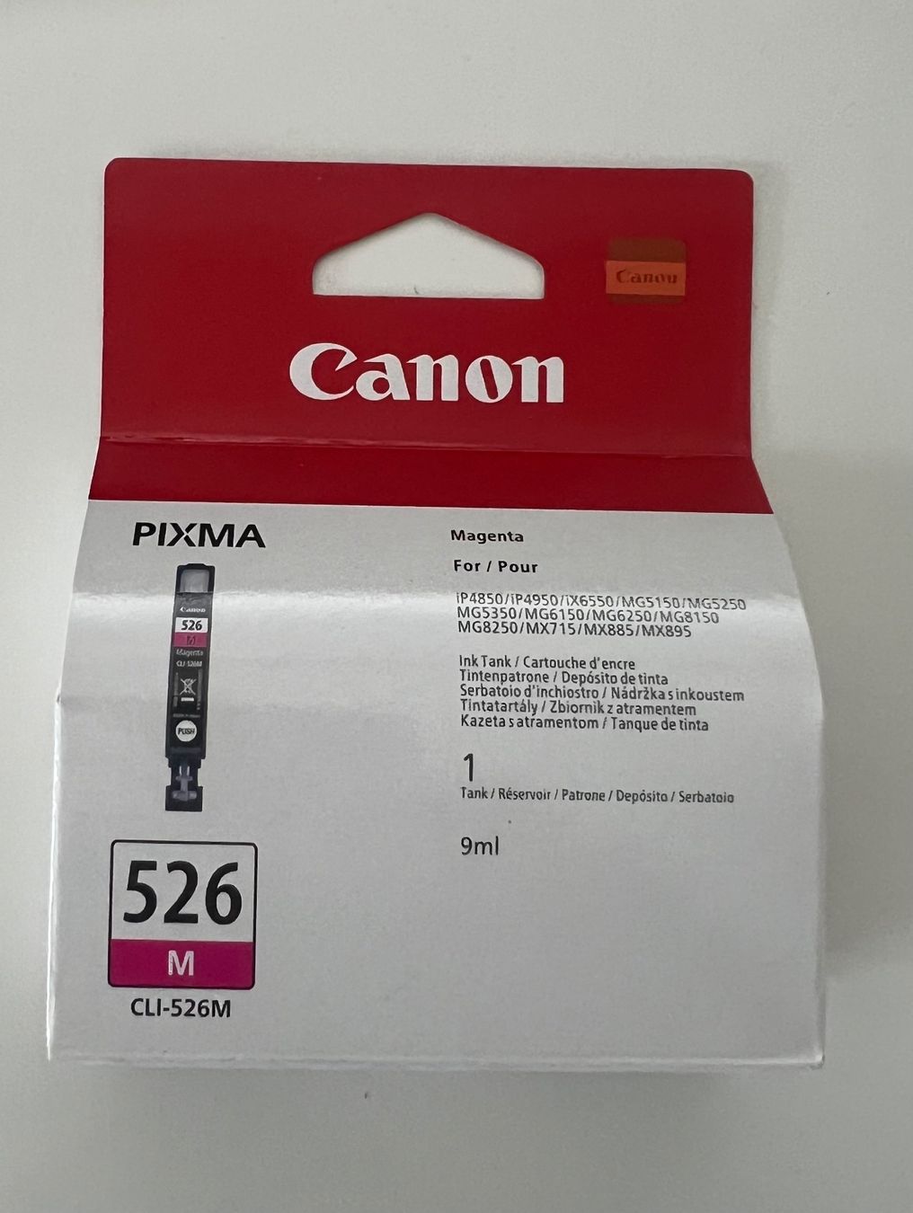 Canon Druckerpatronen & Toner: Canon 526 M (CLI-526M -  MAGENTA) – Neu und originalverpackt aus Dietlikon von Web-Trader