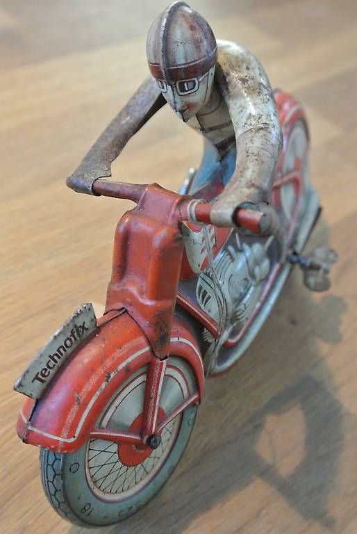 Technofix Giocattoli: Motorrad, Blechspielzeug, Technofix, 1950 – Usato da Worben venduto da Retog777 2