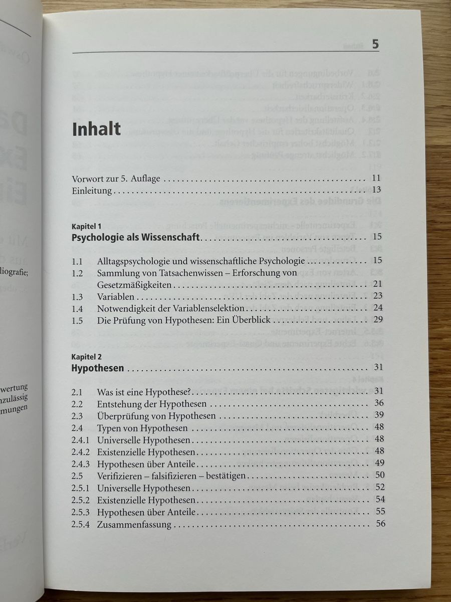 Libri: Das psychologische Experiment: eine Einführung – Usato da Zürich venduto da yeti044 2