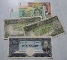 Lot ++ 5 alte Banknoten aus Commonwealth of Australia