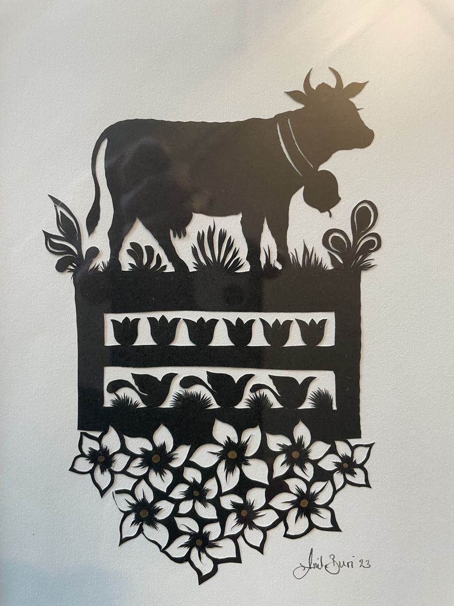 Grafiken & Lithographien: Scherenschnitt – Neu (gemäss Beschreibung) aus Konolfingen von Bern-75 1