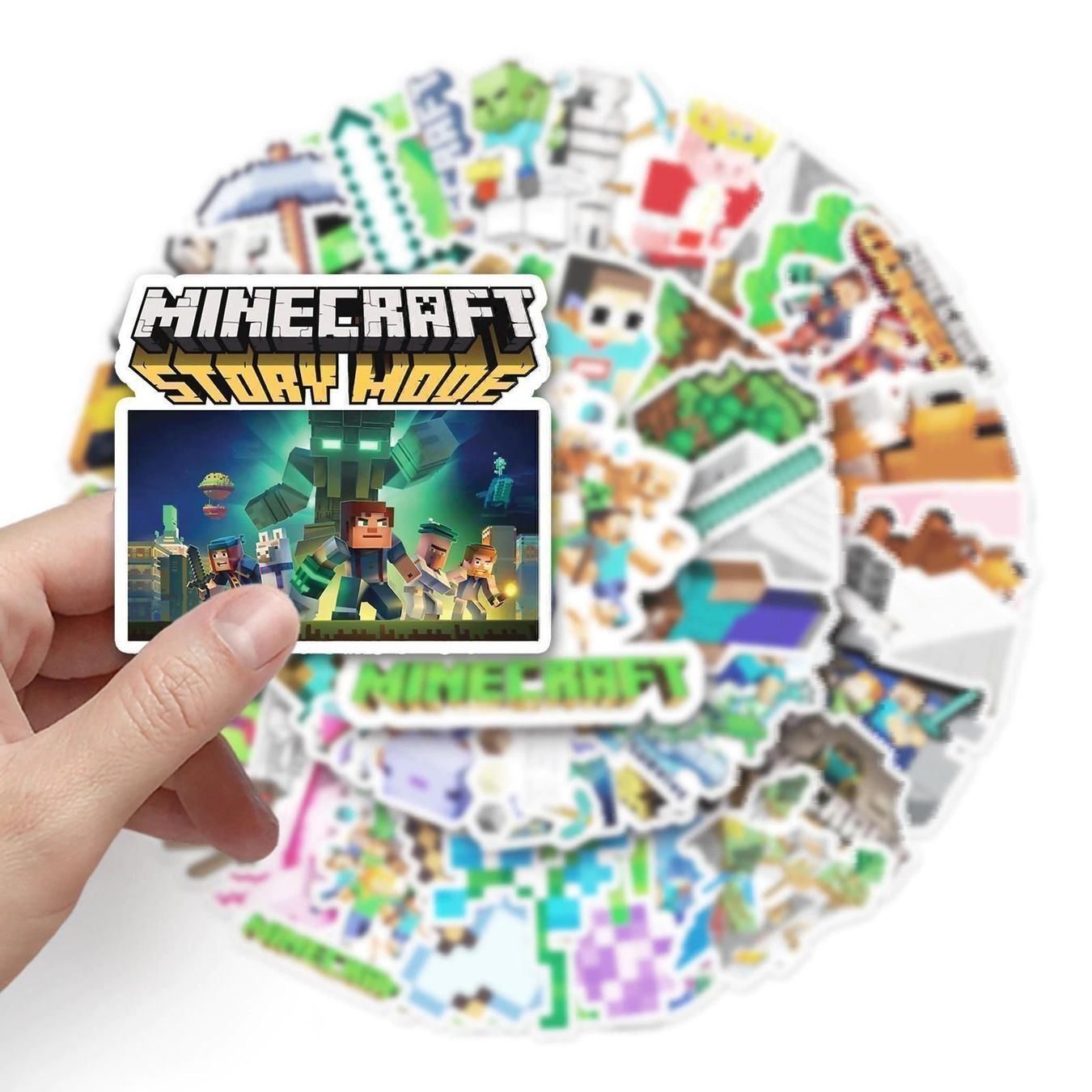 Sticker: Lot de 50 autocollants Minecraft – Nuovo e nell'imballaggio originale da Gurmels venduto da shopathome 2