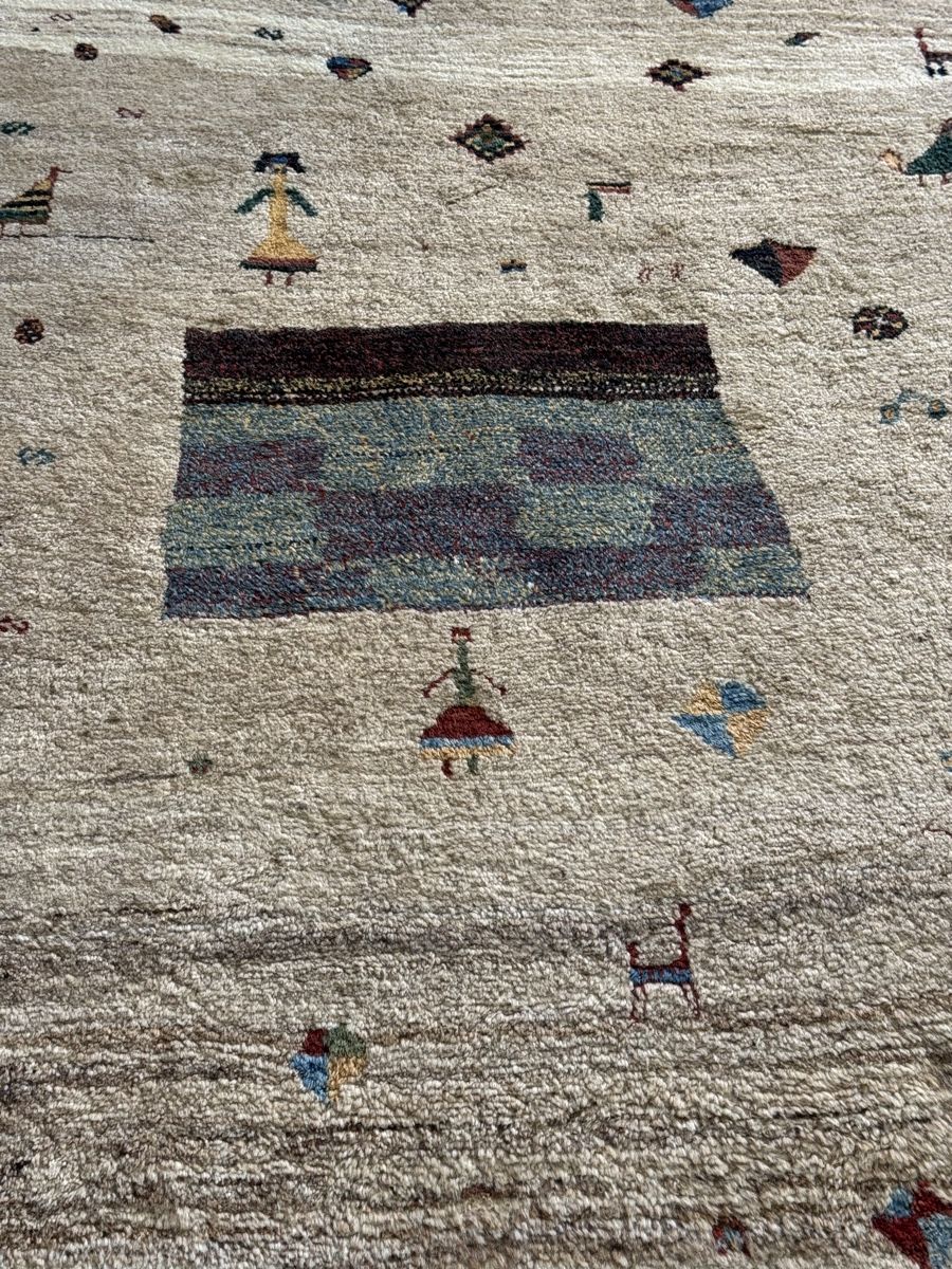 Gabbeh Tappeti: Gabbeh Perserteppich handgeknüpft, einzigartiges Design – Nuovo (secondo la descrizione) da Liestal venduto da galerie_nategh 9