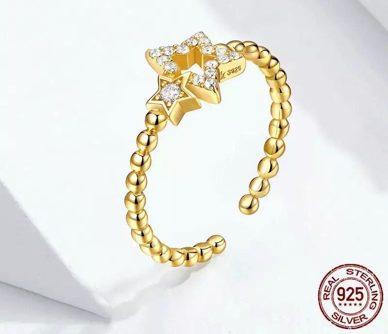 Anelli: silber ring mit sterne (verstellbar) – Nuovo e nell'imballaggio originale da St. Gallen venduto da yatoot26 4