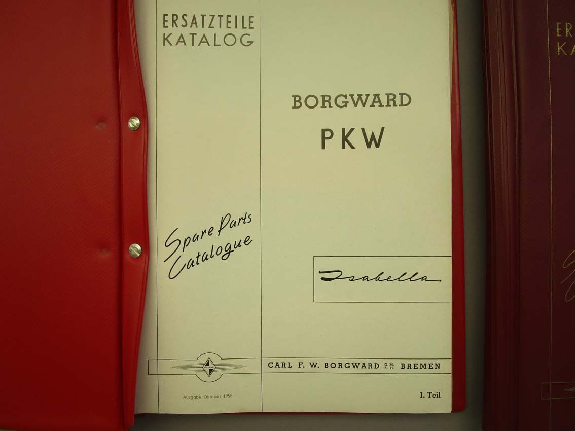 Bücher: Borgward Teileordner Teil 1+2 – Gebraucht aus Arlesheim von Prohof 1