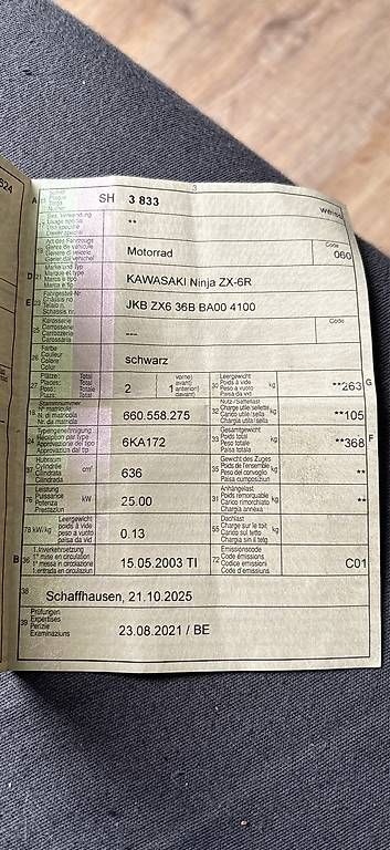Strada: Verkaufe oder Tausche meine ZX6R – Usato da Merishausen venduto da edw_y8yk 4