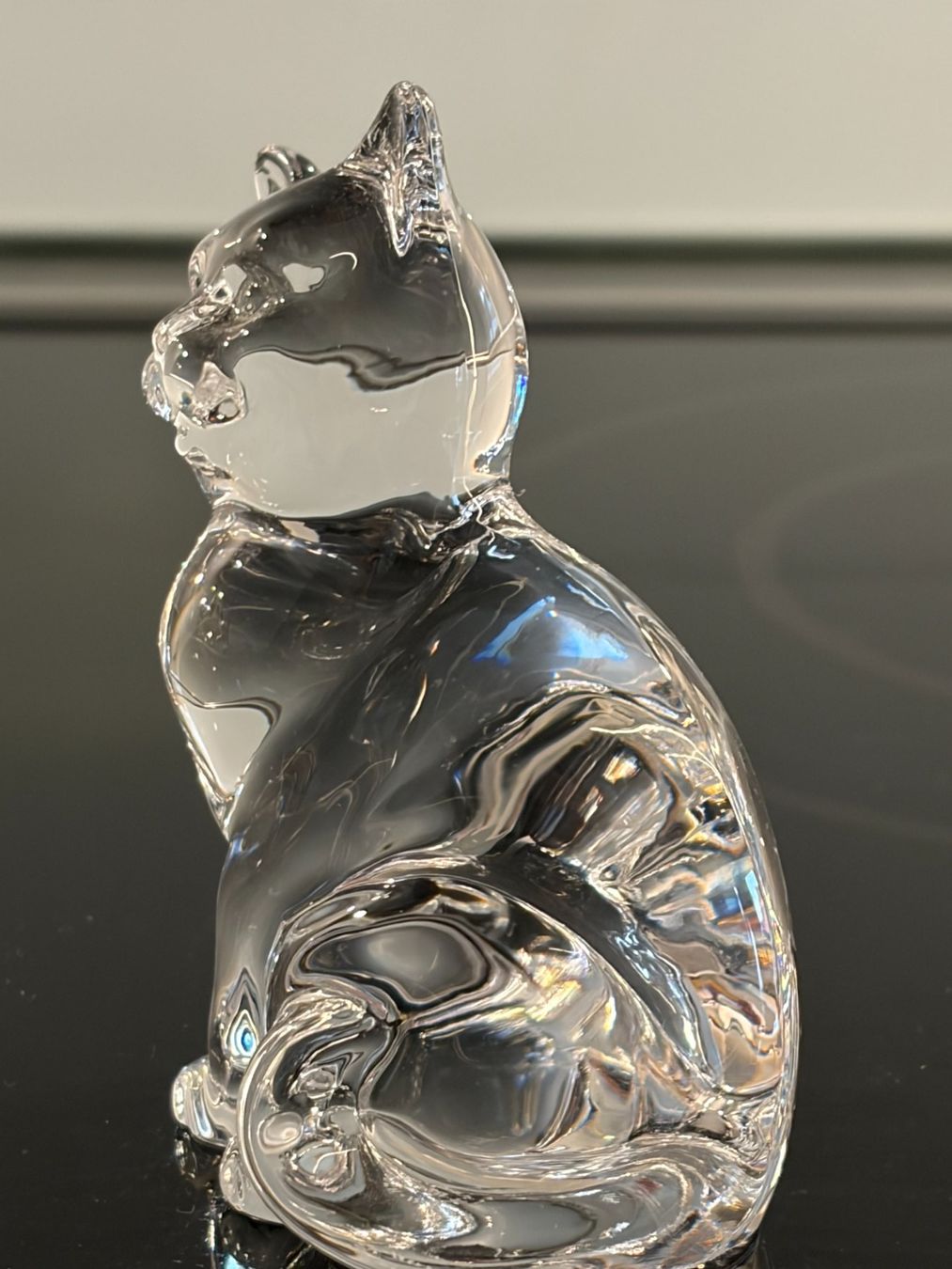 Figuren: Tierfigur Katze Glas farblos massiv RCR – Gebraucht aus Zürich von sru_6zc8 2