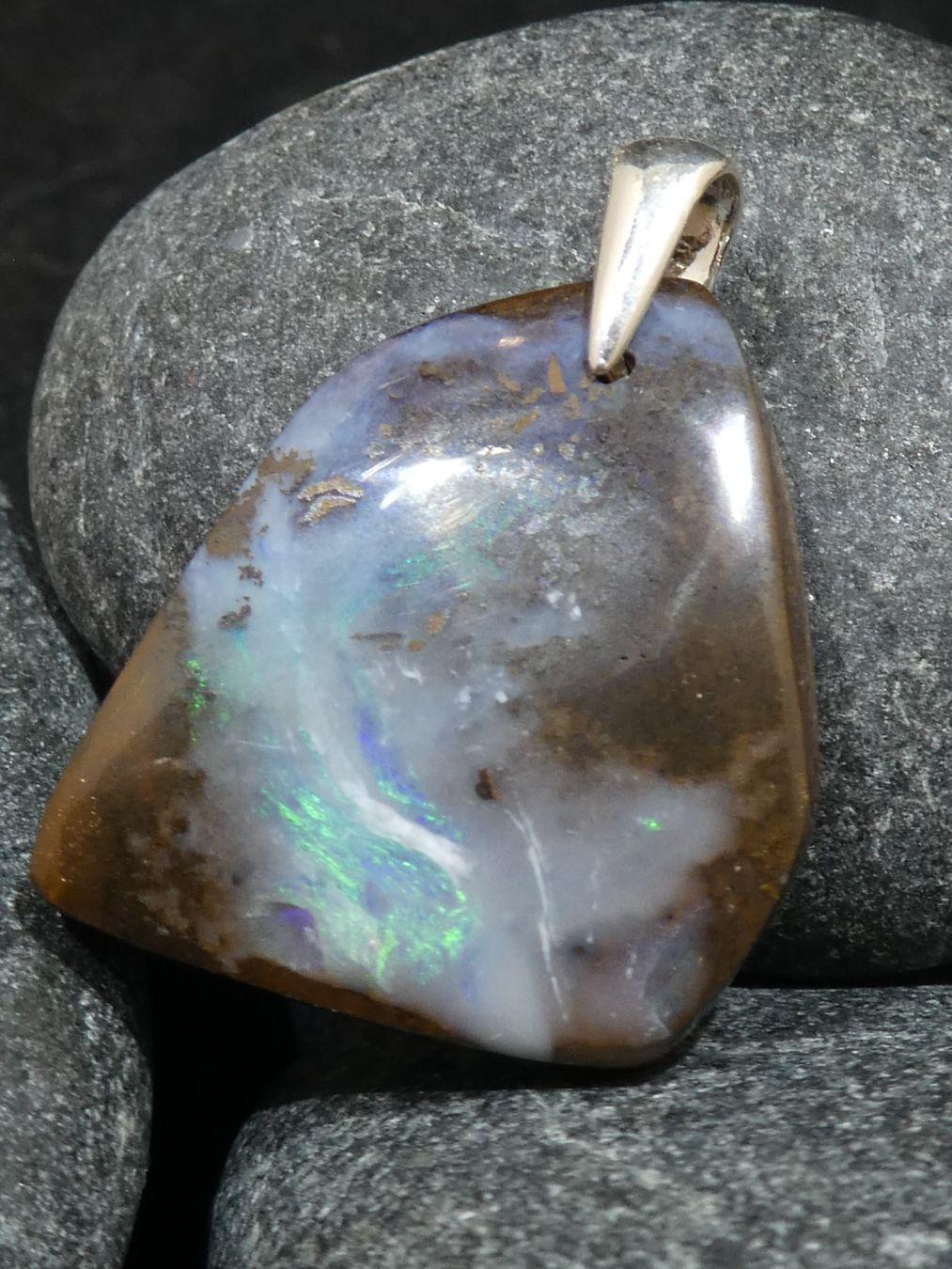 Ciondoli: Anhänger Boulder Opal. – Nuovo (secondo la descrizione) da Niederbüren venduto da Raphael014 5