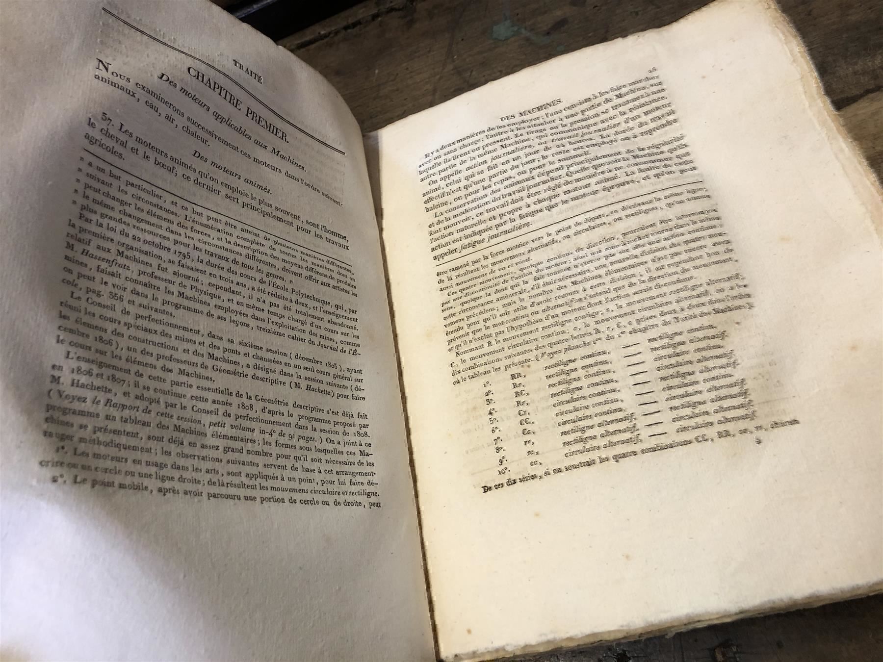 Alle Maschinen: ac) 1819 Traite Elémentaire des Machines – Gebraucht aus Bern von Jwpm66 2