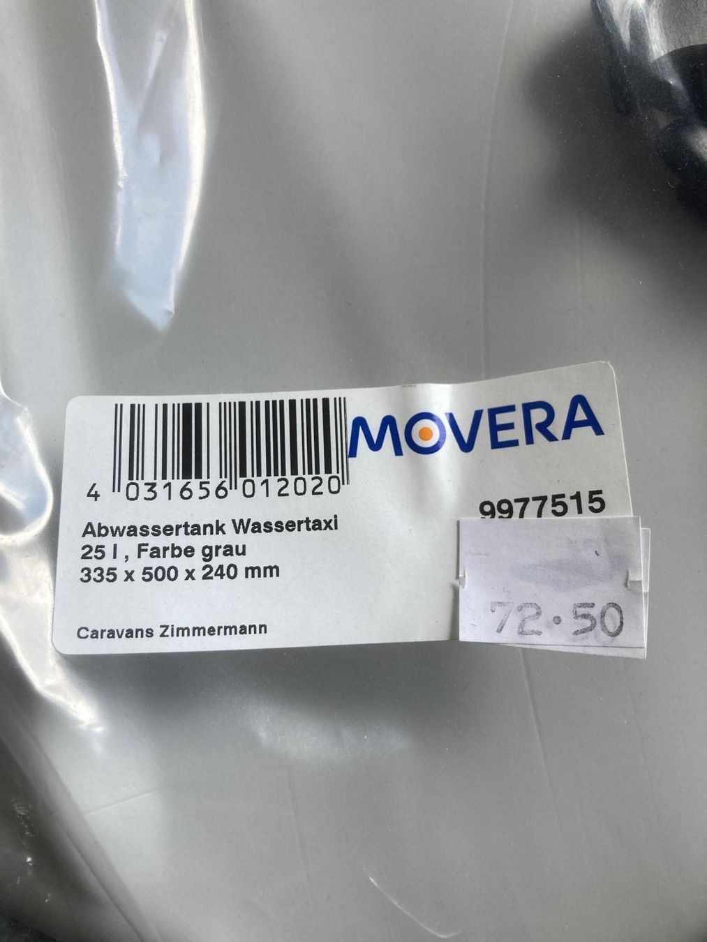 Abbeveratoi e trogoli: Movera Abwassertank #9977515, Grau, 25l, Wohnwagen, Campi... – Nuovo e nell'imballaggio originale da Luzern venduto da nodaris01 2