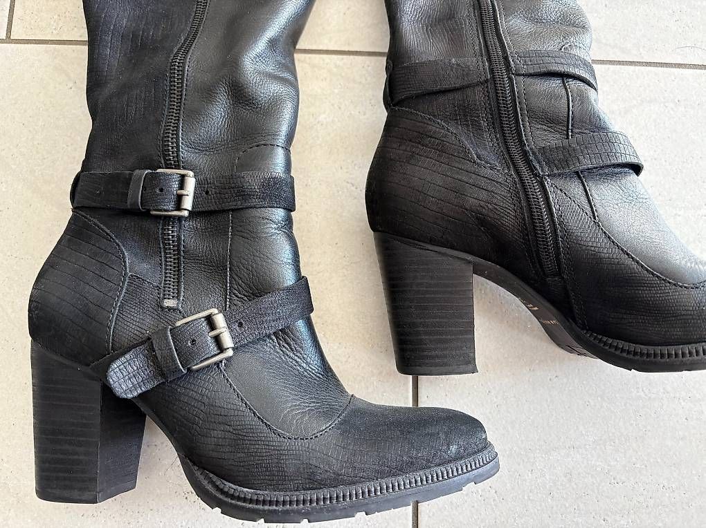 Damenschuhe: Schwarze Lederstiefel Gr. 36 – Gebraucht aus Willisau von ani_gtk8 1