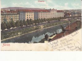 Zürich Kaserne 1901 mit ST Eidg. Kriegskommissariat