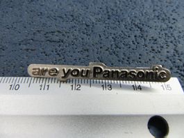 ARE YOU PANASONIC ANSTECKNADEL SILBRIG VINTAGE