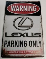 LEXUS Parking Only (Blechschild, neu, OVP)