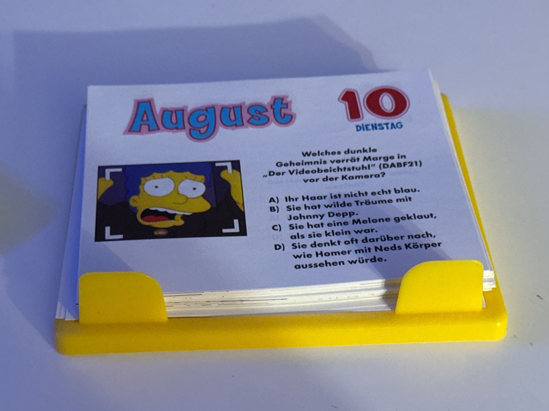 Calendari: Simpsons Quiz Kalender Von 2010 – Usato da Allschwil venduto da meeresperle 4