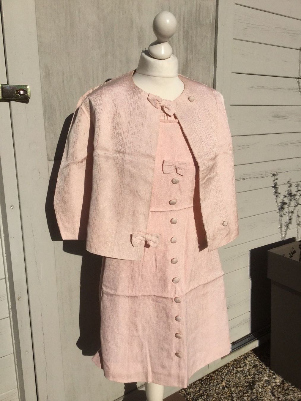 Vestiti: Robe + Veste rose Vintage 1968 – Usato da Agiez venduto da chouchanelle