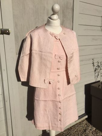 Robe + Veste rose Vintage 1968
