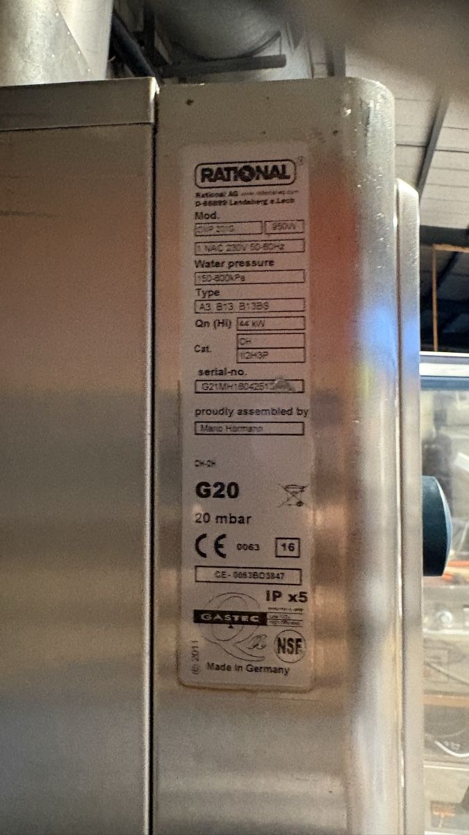 Rational Elettrodomestici da cucina: Rational Kombidämpfer CMP 201G Gasgerät  – Usato da Wohlen AG venduto da Moh80 9