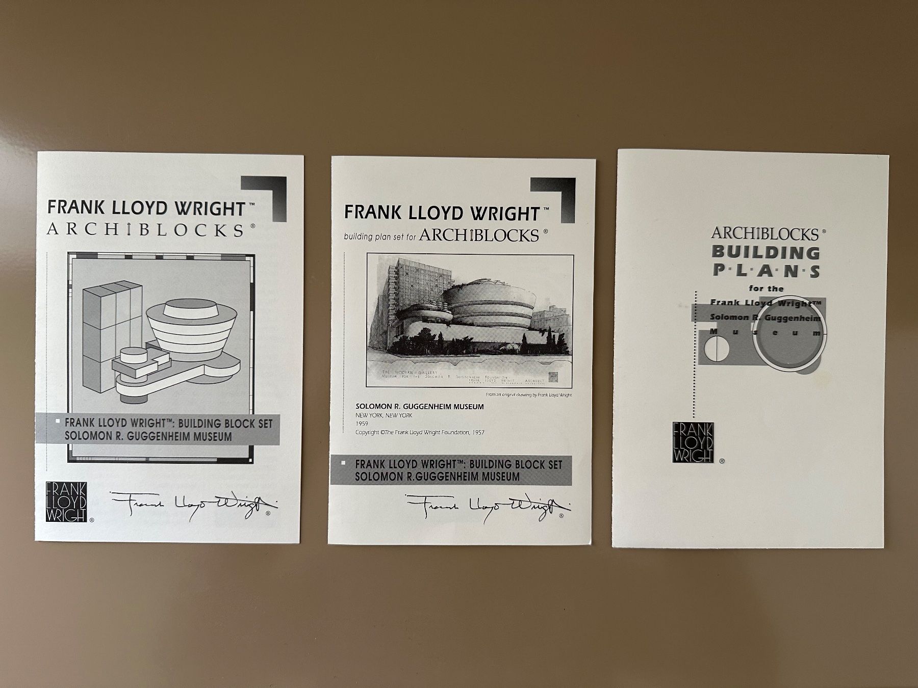 Kit di costruzioni: Frank Lloyd Wright Archiblocks (Guggenheim Bausatz) – Usato da Basel venduto da Pulcinella34 3