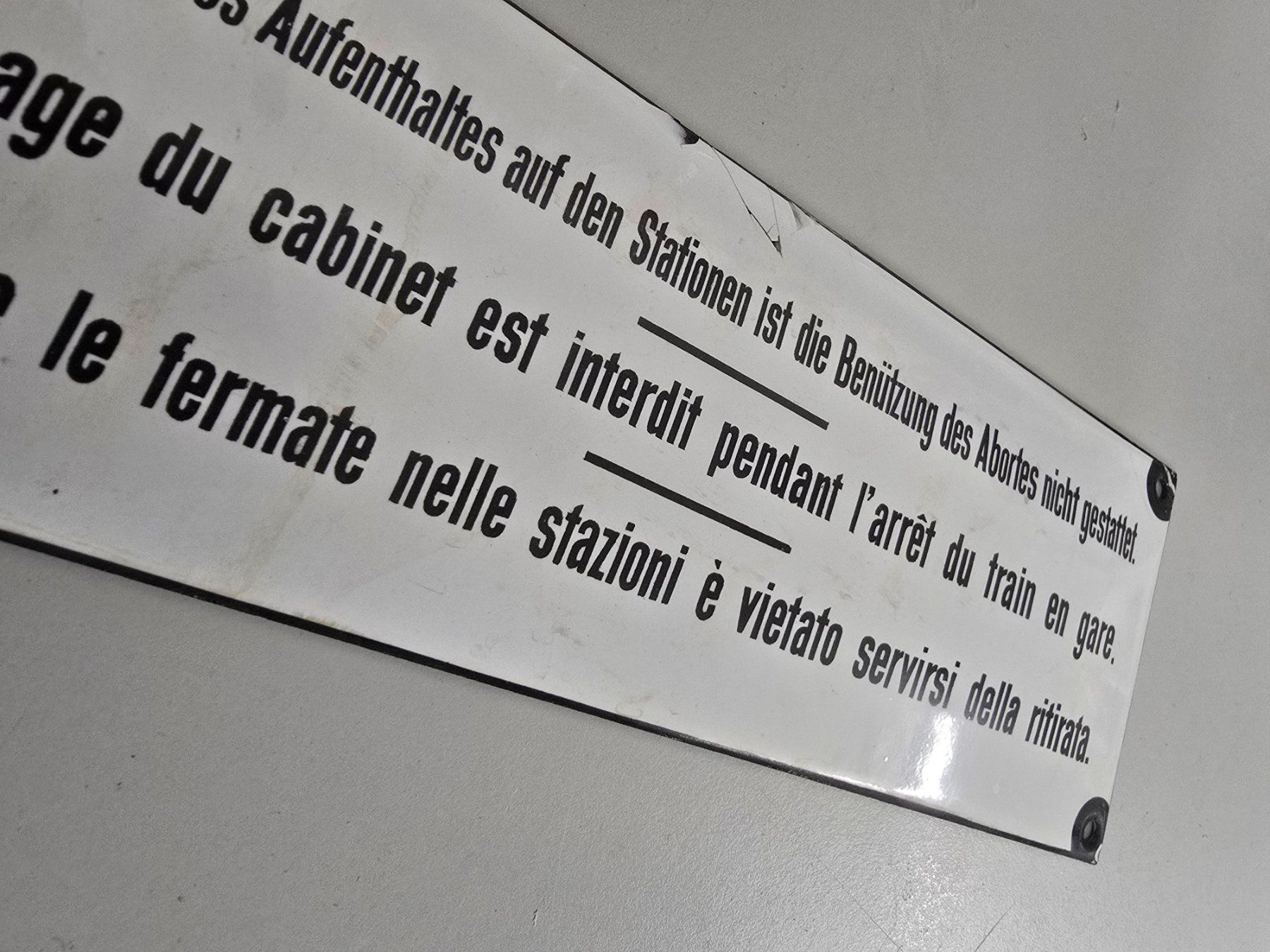 SBB/CFF/FFS Schilder: Original Emailschild der SBB – Gebraucht aus Liebefeld von Oberson98 1