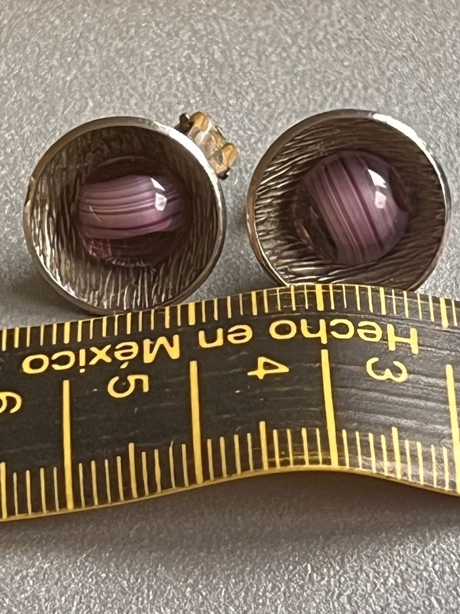Orecchini pendenti & Orecchini a lobo: Metal & Violet Ohringe ( 1cm )  – Usato da Laufen venduto da Trendmarket 7