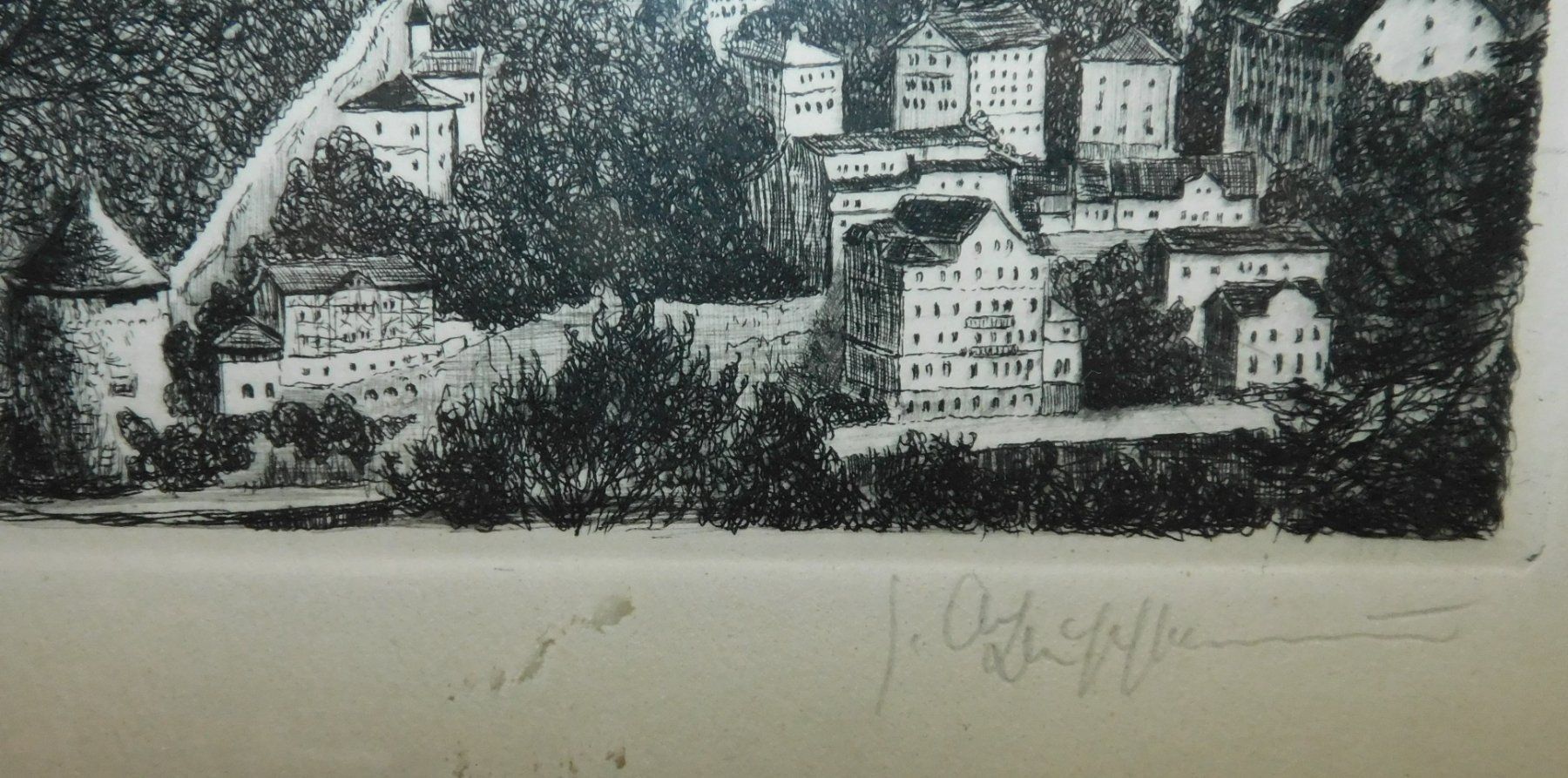 Grafica & Litografie: Litho Radierung antik handsigniert v Luzern – Usato da Sursee venduto da 76 3
