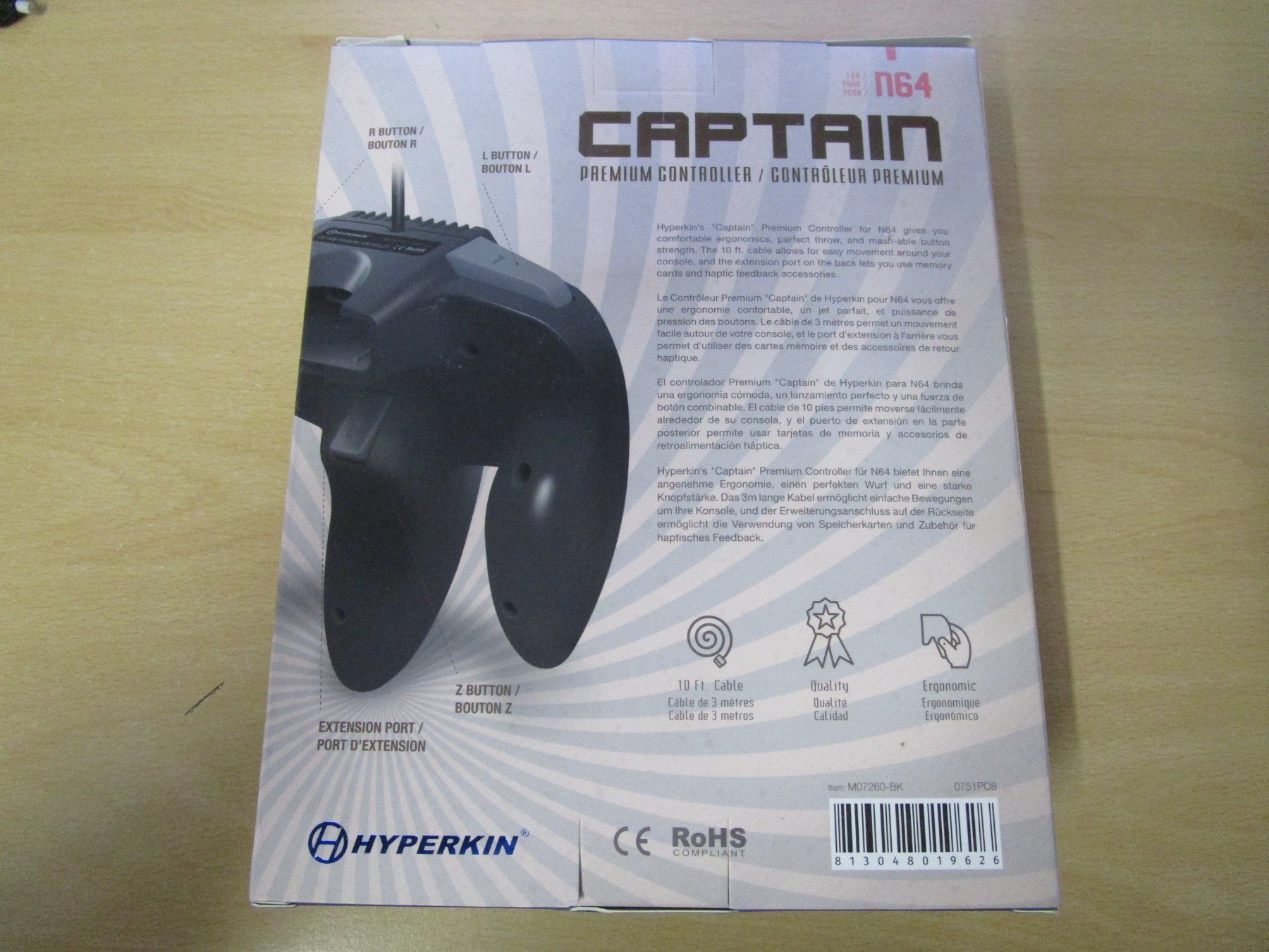 Controller: Captain Controller für Nintendo 64 - Neuware - Joypad N64 – Nuovo e nell'imballaggio originale da Goldau venduto da agestuffer 1