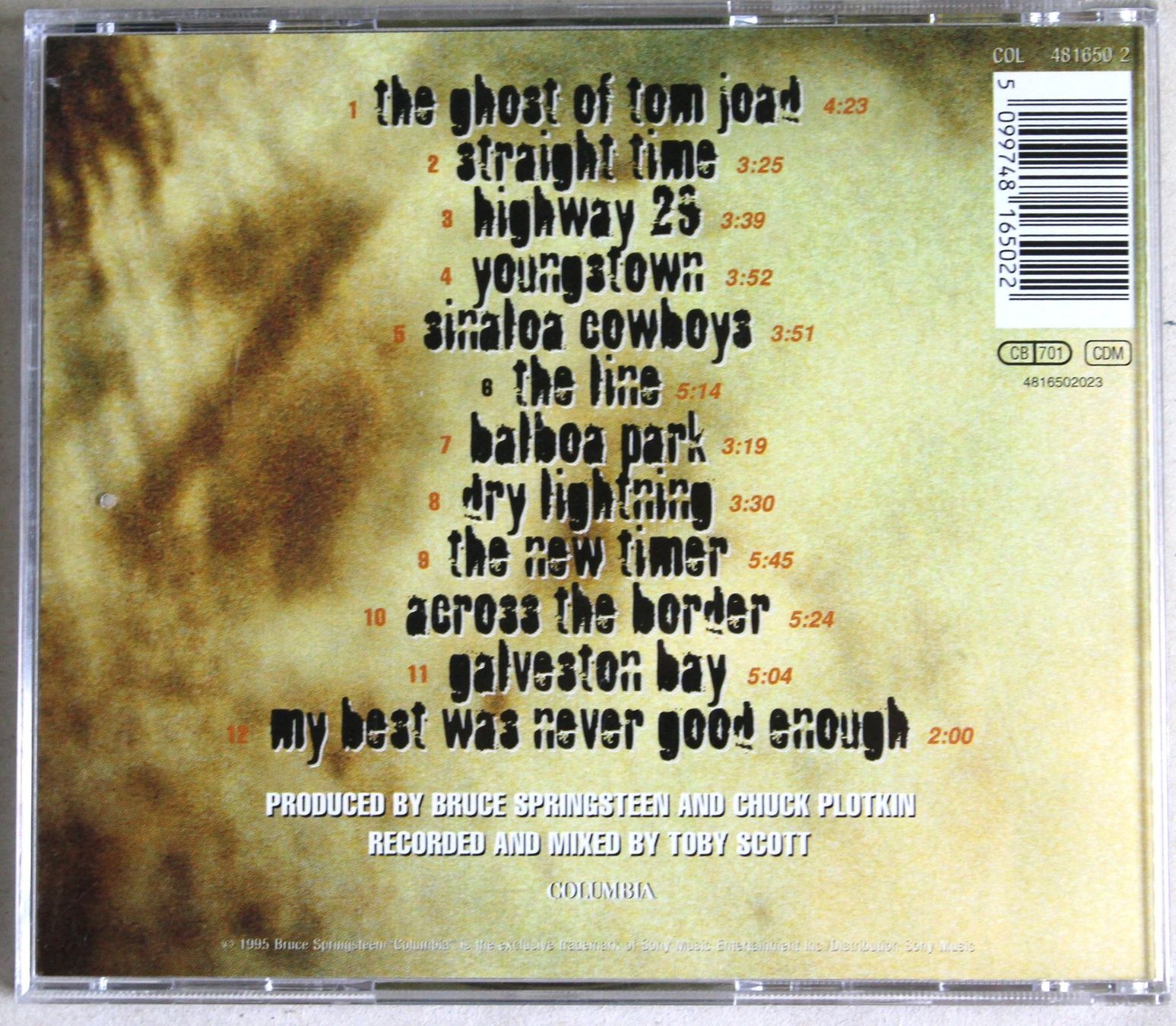 CD: Bruce Springsteen / The ghost of Tom Joad – Usato da Worblaufen venduto da Cookie23 1